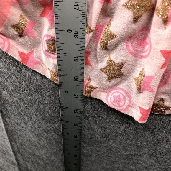 Marvel Girls Size 10/12 Captain America T Shirt Pink High Low Short Sleeve - Picture 6 of 7